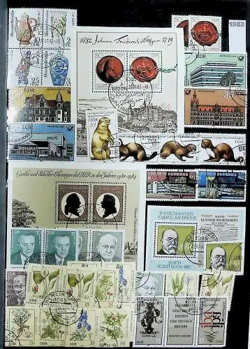 Sammlung DDR meist gestempelt aus den Jahren 1949 bis 1990