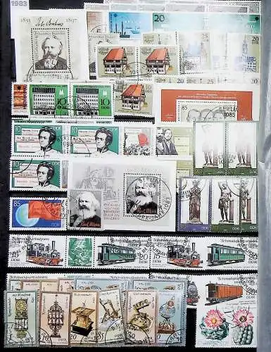 Sammlung DDR meist gestempelt aus den Jahren 1949 bis 1990