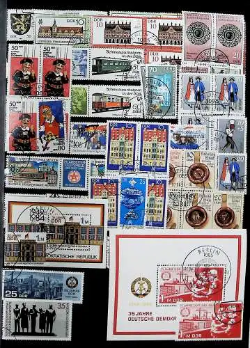Sammlung DDR meist gestempelt aus den Jahren 1949 bis 1990