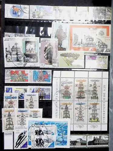 Sammlung DDR meist gestempelt aus den Jahren 1949 bis 1990