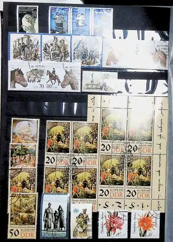Sammlung DDR meist gestempelt aus den Jahren 1949 bis 1990