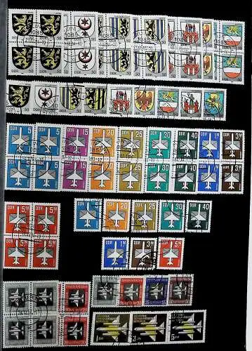 Sammlung DDR meist gestempelt aus den Jahren 1949 bis 1990