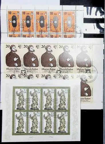Sammlung DDR meist gestempelt aus den Jahren 1949 bis 1990