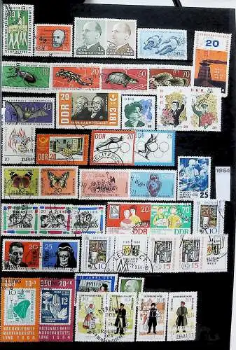 Sammlung DDR meist gestempelt aus den Jahren 1949 bis 1990