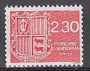 Andorra frz. Mi.Nr. 407 Freim. Wappen von Andorra (2,30)