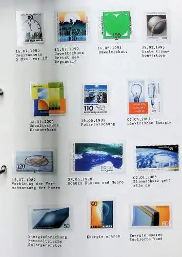 Motiv-Sammlung "Deutschland - Umwelt", postfrisch