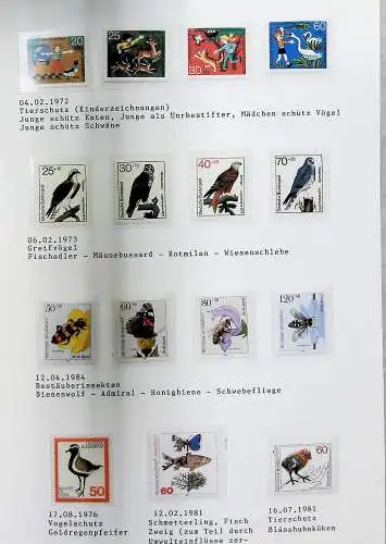 Motiv-Sammlung "Deutschland - Umwelt", postfrisch