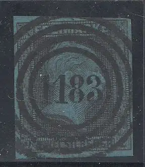 Preußen, Mi.Nr. 3, König Friedrich-Wilhelm IV., gestempelt "1183"