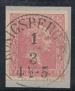 Preußen, Mi.Nr. 10, König Friedrich-Wilhelm IV., gestempelt "Königsberg"