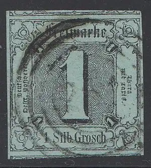 Thurn und Taxis, Mi.Nr. 11a Ziffern i. Quadrat, gestempelt 