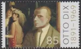 D,Bund MiNr. 3267 Otto Dix. Gemälde An die Schönheit (85)