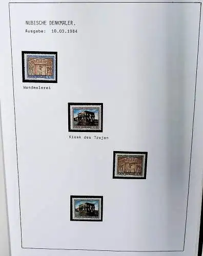Sammlung Vatikan aus 1961 - 1972, ** (alle Seiten sind unten abgebildet)