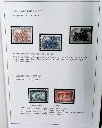 Sammlung Vatikan aus 1961 - 1972, ** (alle Seiten sind unten abgebildet)