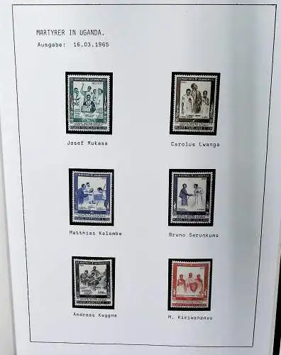 Sammlung Vatikan aus 1961 - 1972, ** (alle Seiten sind unten abgebildet)
