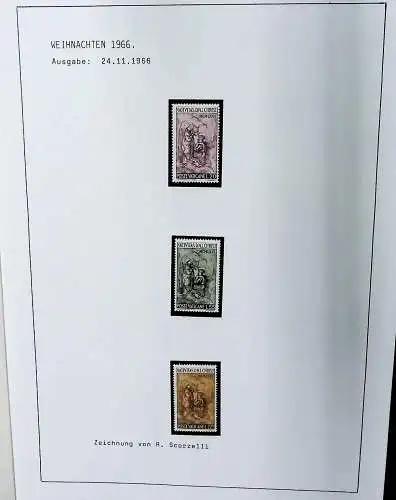 Sammlung Vatikan aus 1961 - 1972, ** (alle Seiten sind unten abgebildet)