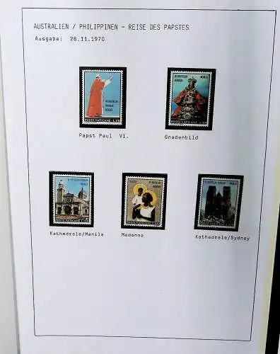 Sammlung Vatikan aus 1961 - 1972, ** (alle Seiten sind unten abgebildet)