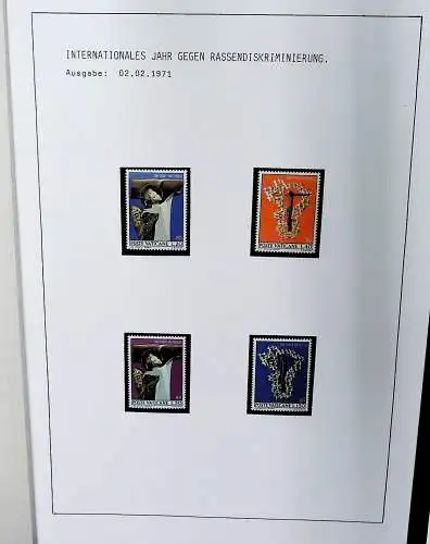Sammlung Vatikan aus 1961 - 1972, ** (alle Seiten sind unten abgebildet)