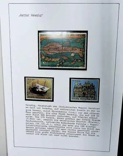 Sammlung Vatikan aus 1961 - 1972, ** (alle Seiten sind unten abgebildet)