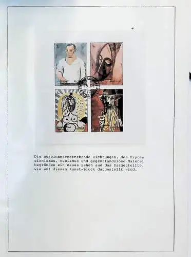 Sammlung "Alle Welt" , Gemälde auf Briefmarken