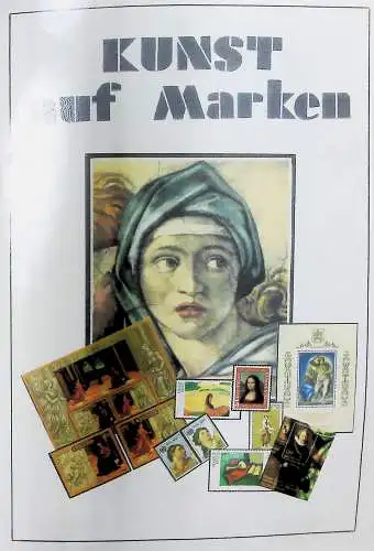 Sammlung "Alle Welt" , Gemälde auf Briefmarken