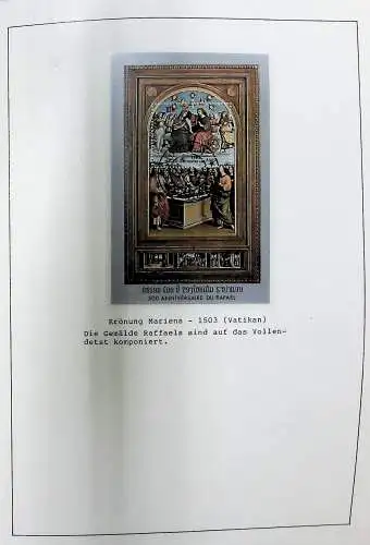Sammlung "Alle Welt" , Gemälde auf Briefmarken