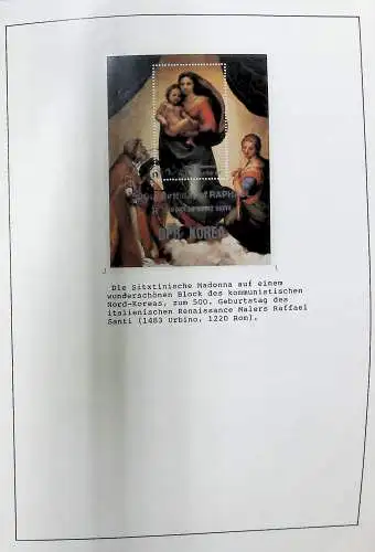 Sammlung "Alle Welt" , Gemälde auf Briefmarken