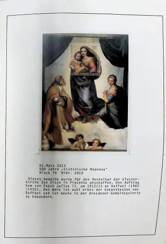 Sammlung "Alle Welt" , Gemälde auf Briefmarken