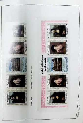 Sammlung "Alle Welt" , Gemälde auf Briefmarken