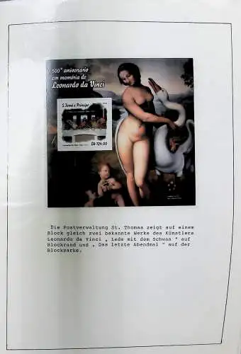 Sammlung "Alle Welt" , Gemälde auf Briefmarken