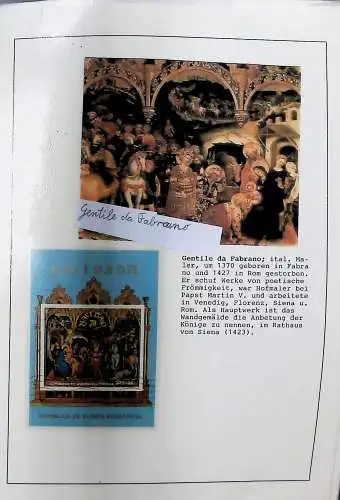 Sammlung "Alle Welt" , Gemälde auf Briefmarken
