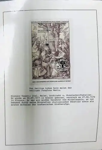 Sammlung "Alle Welt" , Gemälde auf Briefmarken