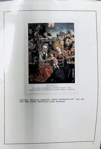 Sammlung "Alle Welt" , Gemälde auf Briefmarken