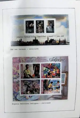 Sammlung "Alle Welt" , Gemälde auf Briefmarken