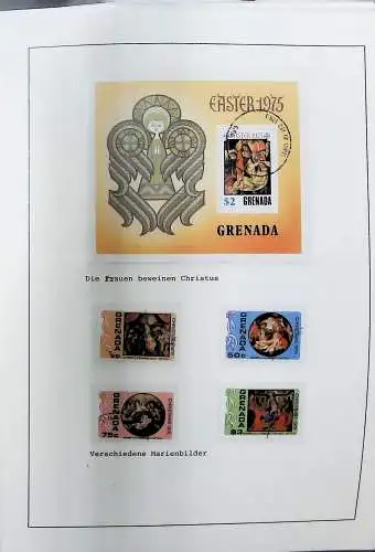 Sammlung "Alle Welt" , Gemälde auf Briefmarken