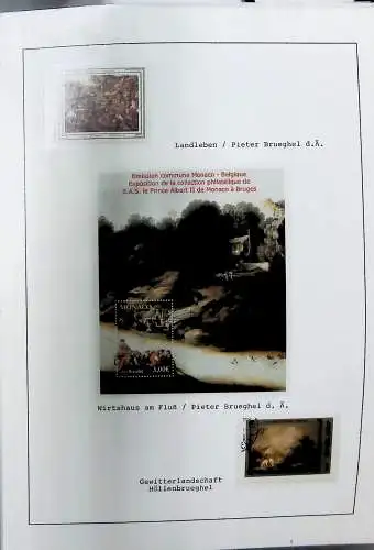 Sammlung "Alle Welt" , Gemälde auf Briefmarken