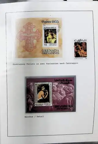 Sammlung "Alle Welt" , Gemälde auf Briefmarken