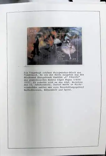 Sammlung "Alle Welt" , Gemälde auf Briefmarken