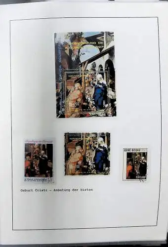 Sammlung "Alle Welt" , Gemälde auf Briefmarken