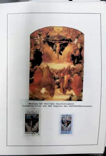 Sammlung "Alle Welt" , Gemälde auf Briefmarken