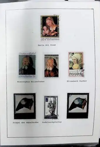 Sammlung "Alle Welt" , Gemälde auf Briefmarken