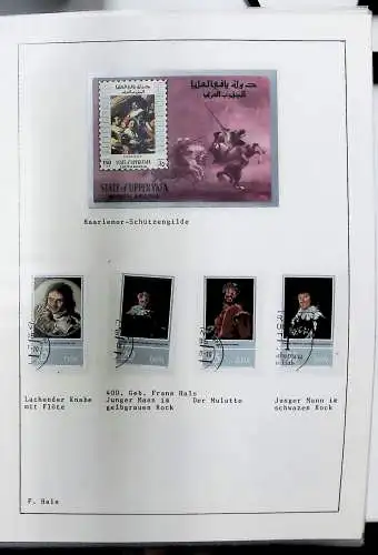 Sammlung "Alle Welt" , Gemälde auf Briefmarken