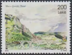 Albanien MiNr. 3577 Europa 18, Brücken, Brücke von Berat (200)