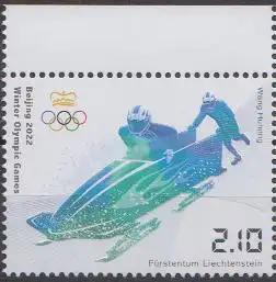 Liechtenstein MiNr. 2042 Olympische Winterspiele, Peking, Zweierbob (2.10)