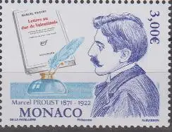 Monaco Mi.Nr. 3543, 150. Geburtstag Marcel Proust (frz. Schriftsteller)