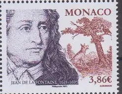 Monaco Mi.Nr. 3544, 400. Geburtstag Jean de La Fontaine (frz. Schriftsteller)