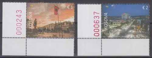 Kosovo MiNr. 524-525 Städte im Kosovo: Skenderaj