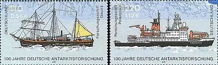 D,Bund Mi.Nr. 2229-2230 Antarktisforschung (2 Werte)