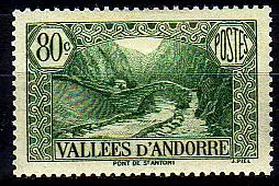 Andorra frz. Mi.Nr. 67 Freim. Brücke von St. Antoni (80)