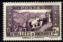 Andorra frz. Mi.Nr. 72 Freim. Kirche Meritxell (2,15 Fr)