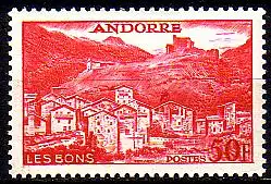 Andorra frz. Mi.Nr. 156 Freim. Lens Bons (50)